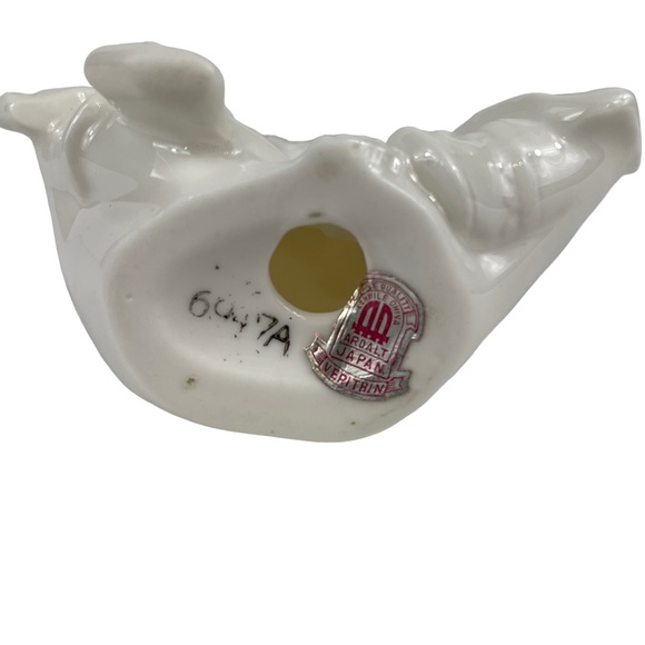 Buddhist Temple Dancer Vintage Japan Fine Porcelain Sculpture Zen Peace Dance 5” - Picture 13 of 13